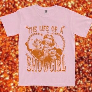Disney Miss Piggy Muppets Taylor Swift Life of a Showgirl Comfort Colors Tee